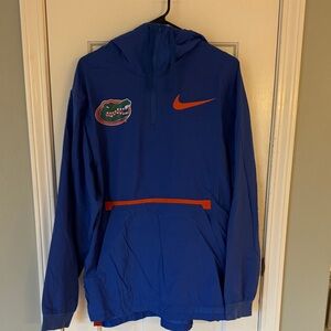 Nike Blue Windbreaker with Orange Accents Florida Gators.